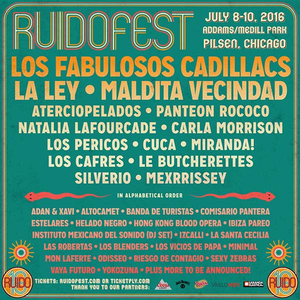 Ruido Fest 2016 Lineup Announcement
